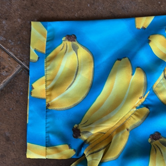 Resolution Men’s Turquoise Fun Banana Shirt Size M NWT - Picture 5 of 6